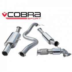 FD67a Cobra Sport Ford Fiesta MK7 ST180 2013> Turbo Back Package - 3" Bore (with Sports Catalyst & Resonater) Single Tailpipe, Cobra Sport, FD67a